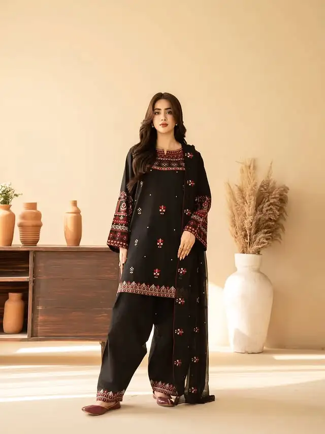 KAINAT 3PC EMBROIDERED