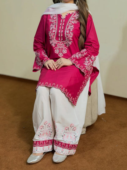AFREEN 3PC EMBROIDERY ( FARSHI SHALWAR )