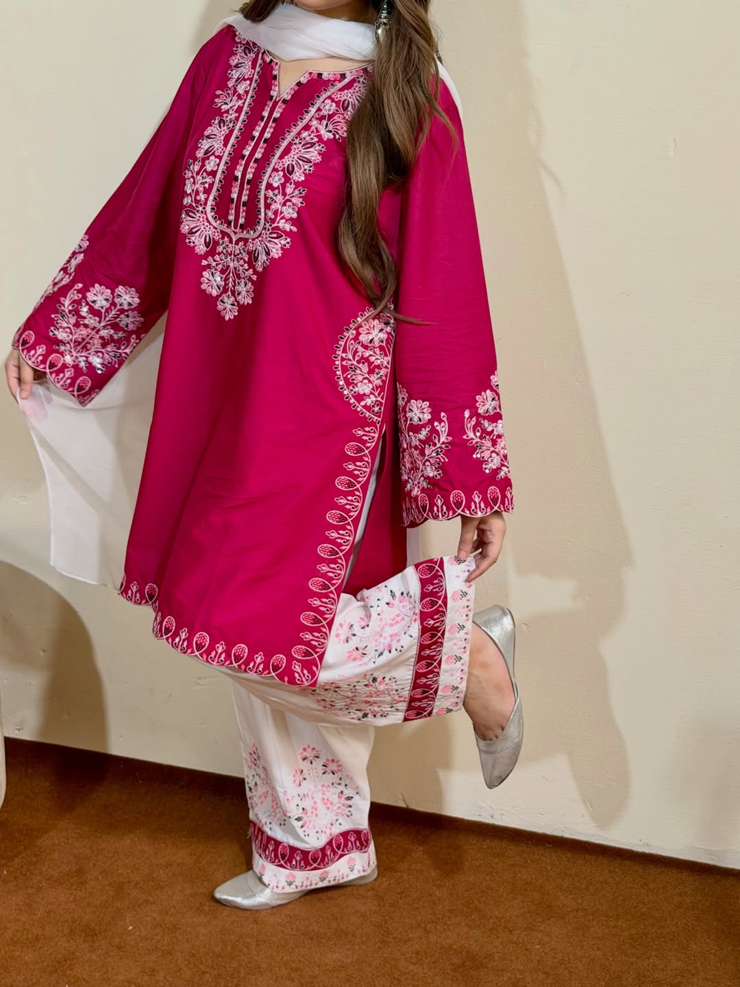 AFREEN 3PC EMBROIDERY ( FARSHI SHALWAR )