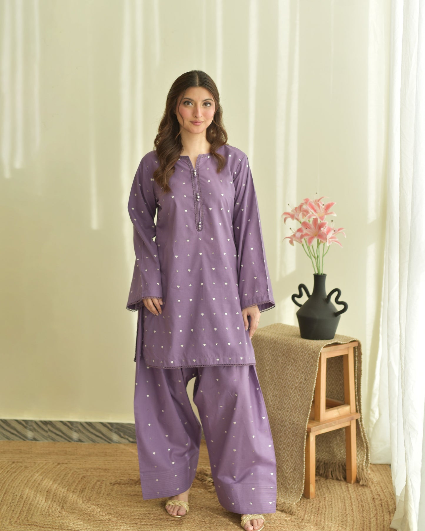 ZARMEEN 3PC EMBROIDERY ( FARSHI SHALWAR )