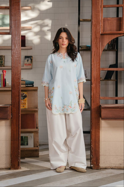 NISA 3PC EMBROIDERY ( FARSHI SHALWAR )