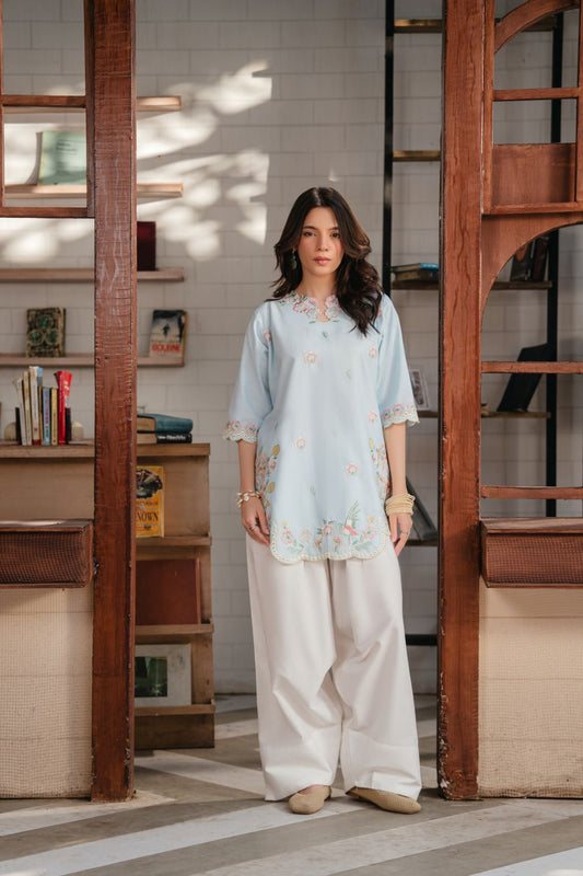 NISA 3PC EMBROIDERY ( FARSHI SHALWAR )