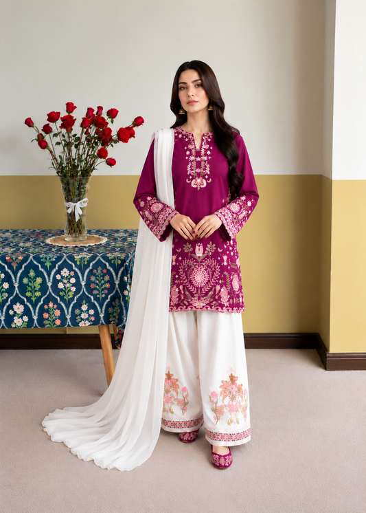 PLUM ELSA EMB 3PCs