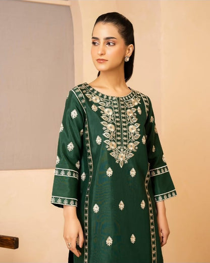 GREEN EMB 2PCS