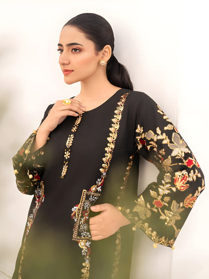 Kesia Black Emb 2Pc