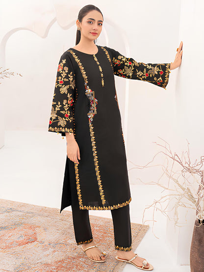 Kesia Black Emb 2Pc