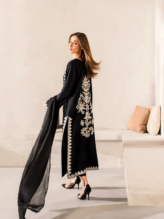 Black Crown 3 PCS Embroidered (Eid special)