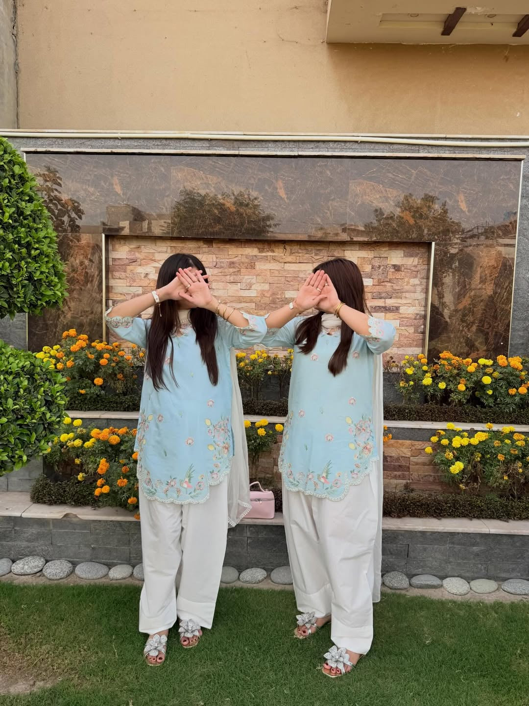 NISA 3PC EMBROIDERY ( FARSHI SHALWAR )
