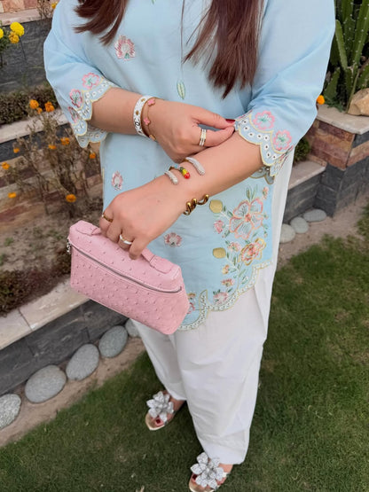 NISA 3PC EMBROIDERY ( FARSHI SHALWAR )
