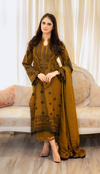 Zaitoon Emb Stiched 3Pcs
