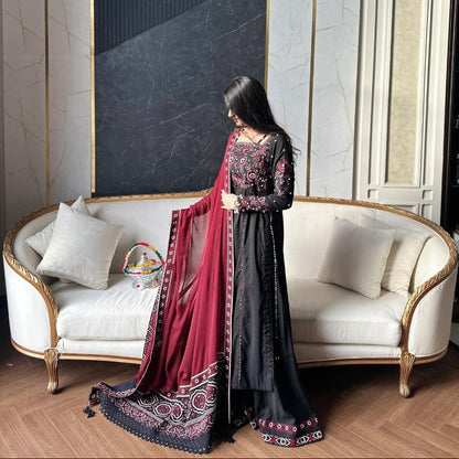 Ajrak Noor Emb 3Pcs