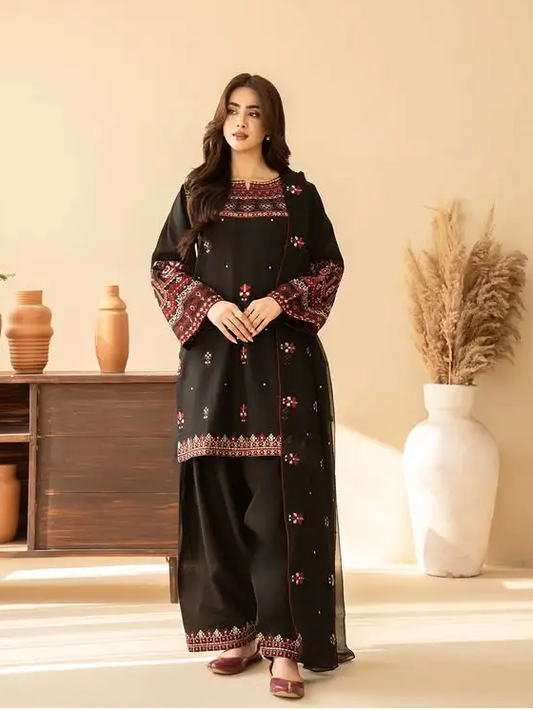 KAINAT 3PC EMBROIDERED